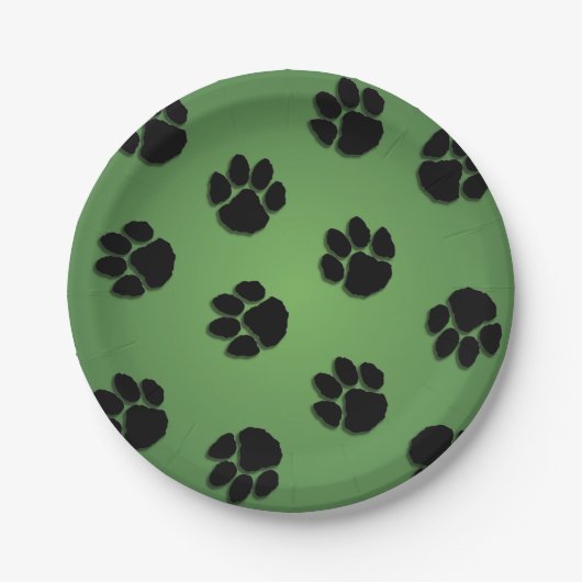 緑のポープリント ペーパープレート (正面)