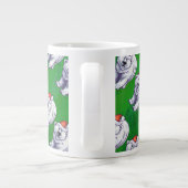 緑のポーラベアクリスマス ジャンボコーヒーマグカップ (裏面)