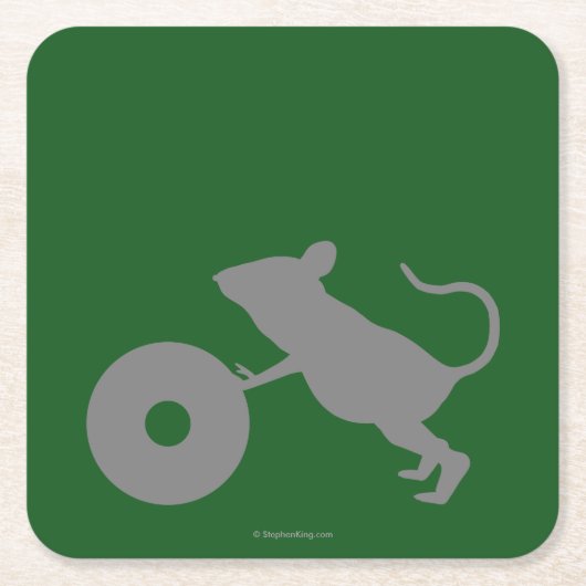 緑のマイルからのJingles氏 スクエアペーパーコースター (正面)