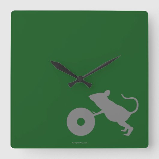 緑のマイルからのJingles氏 スクエア壁時計 (正面)