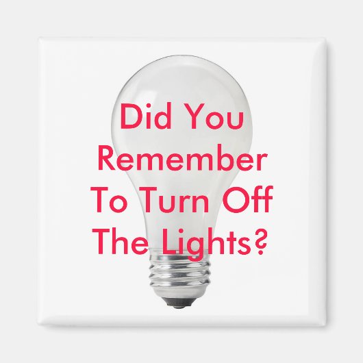 緑のマグネットを消灯することを忘れない マグネット (正面)