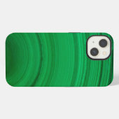 緑のマラカイトクローズアップ iPhoneケース (裏面横)