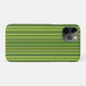 緑のマルチカラーのストライプがたくさん Case-Mate iPhoneケース (裏面(横))