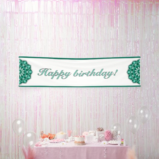 緑のマンダラ 横断幕 (パーティー)