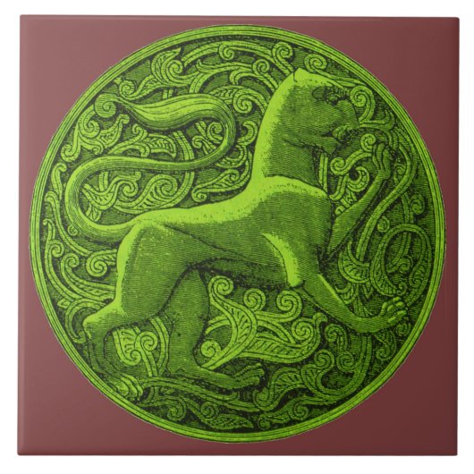 緑のマンティコア タイル (正面)