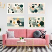 緑のミッドセンチュリー (リビング)