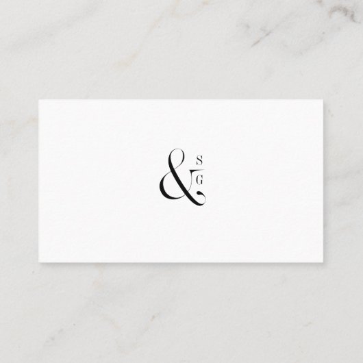 緑のミニマリストのWebサイトカードの挿入 プレイスカード (裏面)