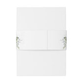 緑のミニマリストスクリプト結婚式招待状 招待状ベリーバンド (裏面例)