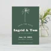 緑のミニマリスト熱帯 セーブザデート (スタンド正面)