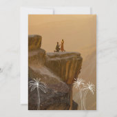 緑のミニマリスト熱帯 セーブザデート (裏面)