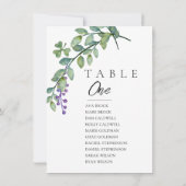 緑のミニマル座席表 招待状 (裏面)