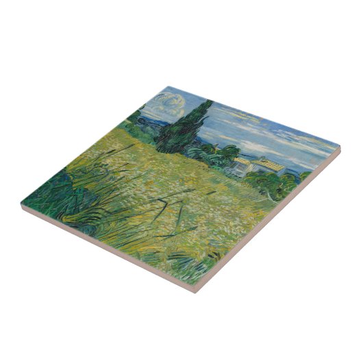 緑のムギ| 1889年 タイル (側面)