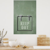 緑のメタルドア保出 ポスター (キッチン)