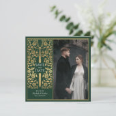 緑のメディエーバルソード　セーブ・ザ・デート写真 招待状 (スタンド正面)