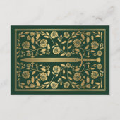 緑のメディーバルソードの結婚式　出欠確認のお願い エンクロージャーカード (裏面)