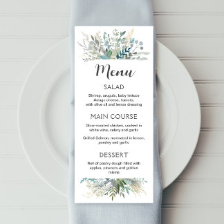 緑のメニュー メニュー