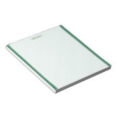 緑のメモ縁ど帳 ノートパッド (アングル)