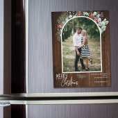 緑のメリークリスマスアーチ写真ダークウッド