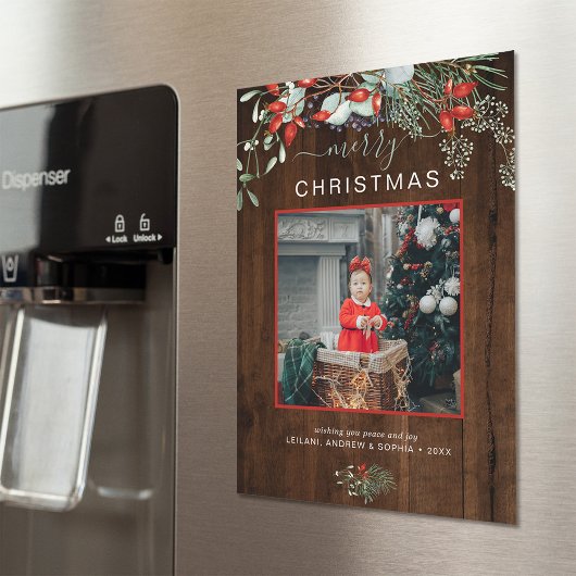 緑のメリークリスマスフォトダークウッドの休日