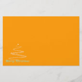 緑のメリークリスマス文房具 便箋 (正面)