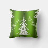 緑のメリークリスマス クッション (裏面)