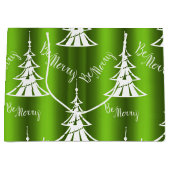 緑のメリークリスマス ラージペーパーバッグ (正面)