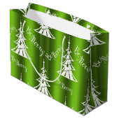 緑のメリークリスマス ラージペーパーバッグ (裏面アングル)