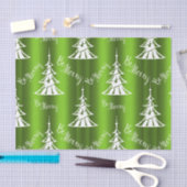 緑のメリークリスマス 薄葉紙 (クラフト)