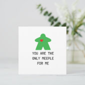 緑のメープル ボードゲーム バレンタイン カード (スタンド正面)