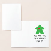 緑のメープル ボードゲーム バレンタイン 箔カード (ディスプレー)