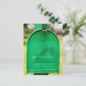 緑のメー素朴ルボックスポートレート ポストカード (スタンド正面)