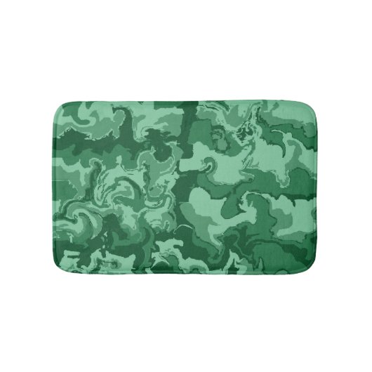 緑のモスミックスnマッチ バスマット (正面)