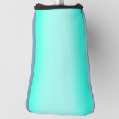 緑のモダングラデーション水色の夏の自然 ゴルフヘッドカバー (回転90)