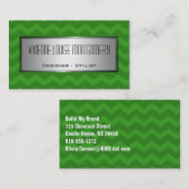 緑のモダンシボロンデザイナーの名刺 名刺 (正面/裏面)