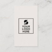 緑のモダンソーシャルメディアマネージャの写真ロゴ 名刺 (裏面)