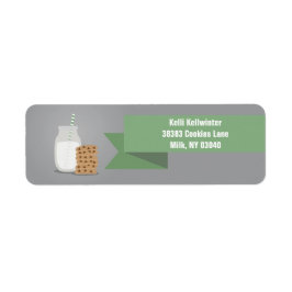 緑のモダンミルクとCookieのラストライプのベル ラベル