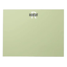 緑のモダンモノグラム名