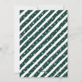 緑のモダン写真メリークリスマス シーズンカード (裏面)