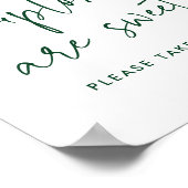 緑のモダン卒業証書は甘い卒業式パーティー ポスター (角)