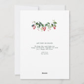 緑のモダン大きなリースワンフォトメリークリスマス シーズンカード (裏面)