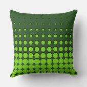 緑のモダン昇順ハーフトーン クッション (裏面)