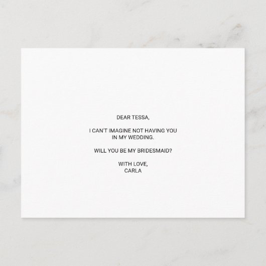 緑のモダン植物性の葉の花嫁 インビテーションポストカード (裏面)