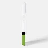 緑のモダン水玉模様カラーブロックモノグラム Case-Mate iPhoneケース (裏面 / 右)