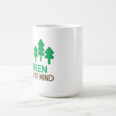 緑のモチベーションを高めるデザインに名言を添えて コーヒーマグカップ (中央)