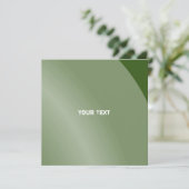 緑のモノクロシェーモダンドQrコード カード (スタンド正面)