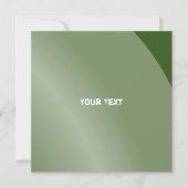 緑のモノクロシェーモダンドQrコード カード (正面)