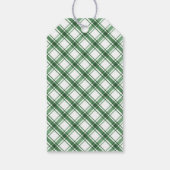 緑のモノグラムのクリスマスギフトタグ ギフトタグ (裏面)