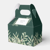 緑のモノグラムの葉エメラルドグリーン結婚ズ フェイバーボックス (裏面サイド)