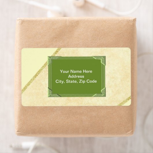 緑のモノグラムラベル ラベル (インサイチュ)