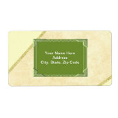 緑のモノグラムラベル ラベル (正面)